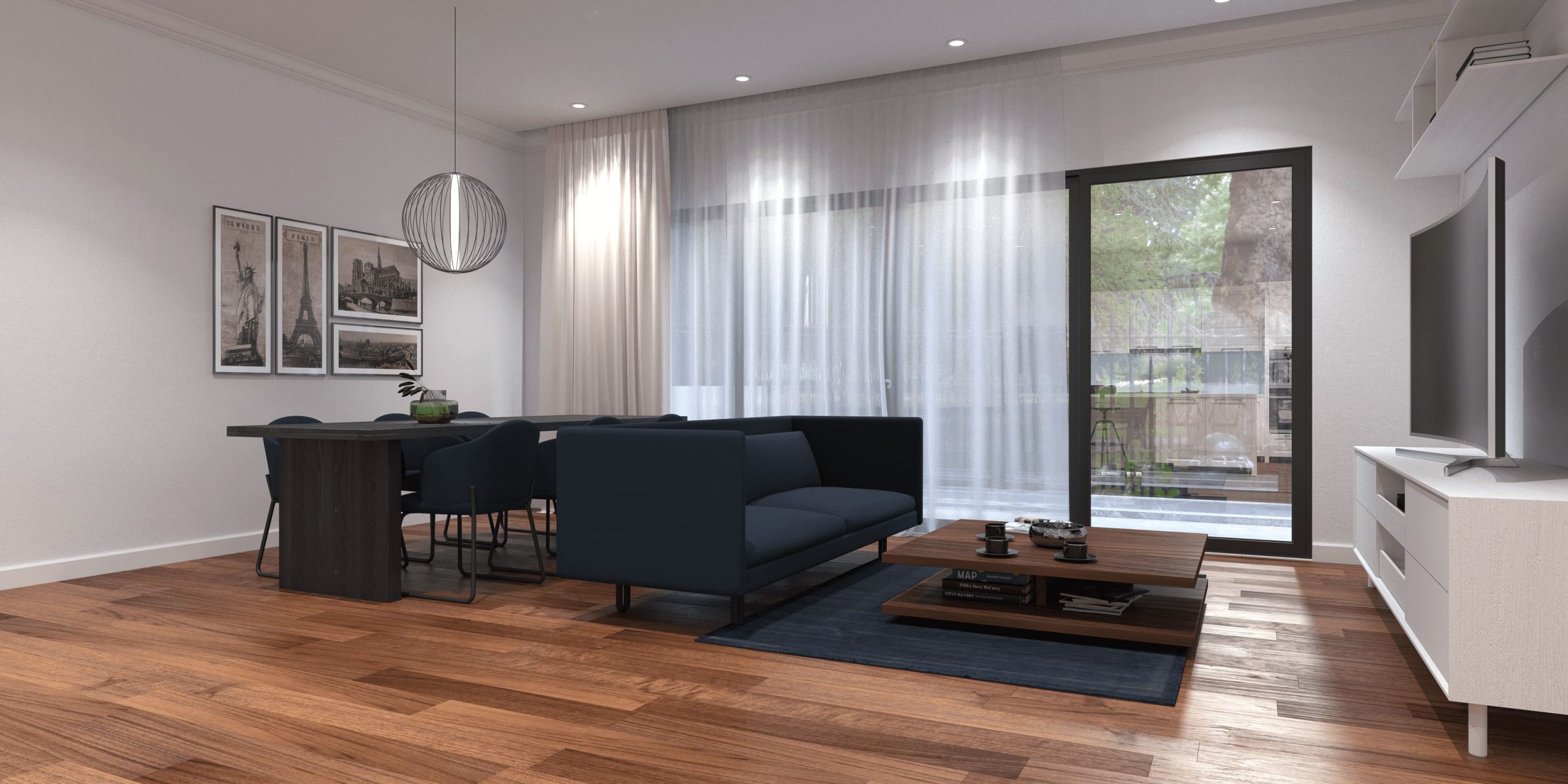4 mẫu nội thất gỗ phòng khách cao cấp đẹp nhất 2020