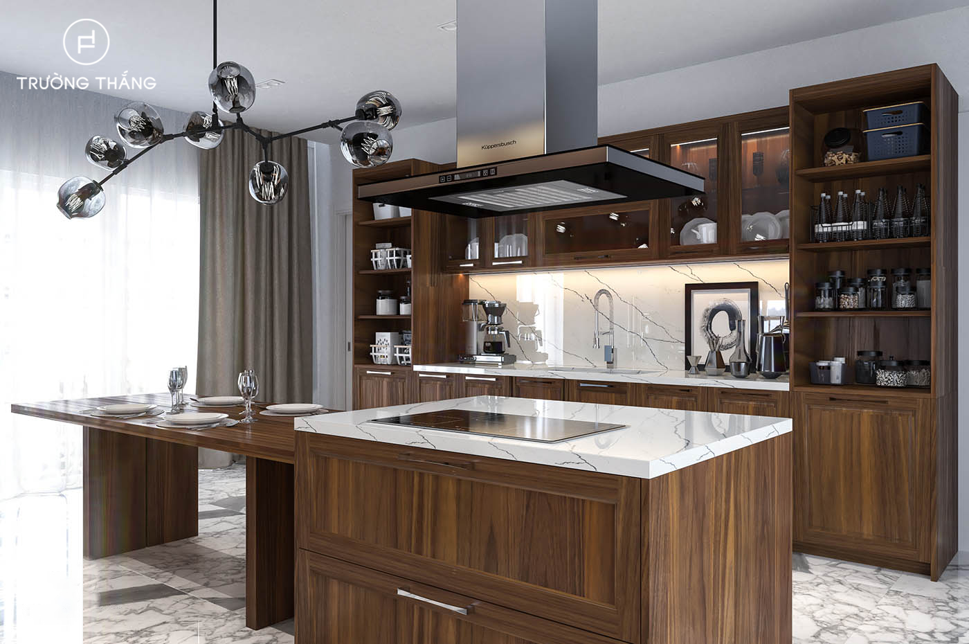 Tủ bếp Timeless tại biệt thự Saroma 