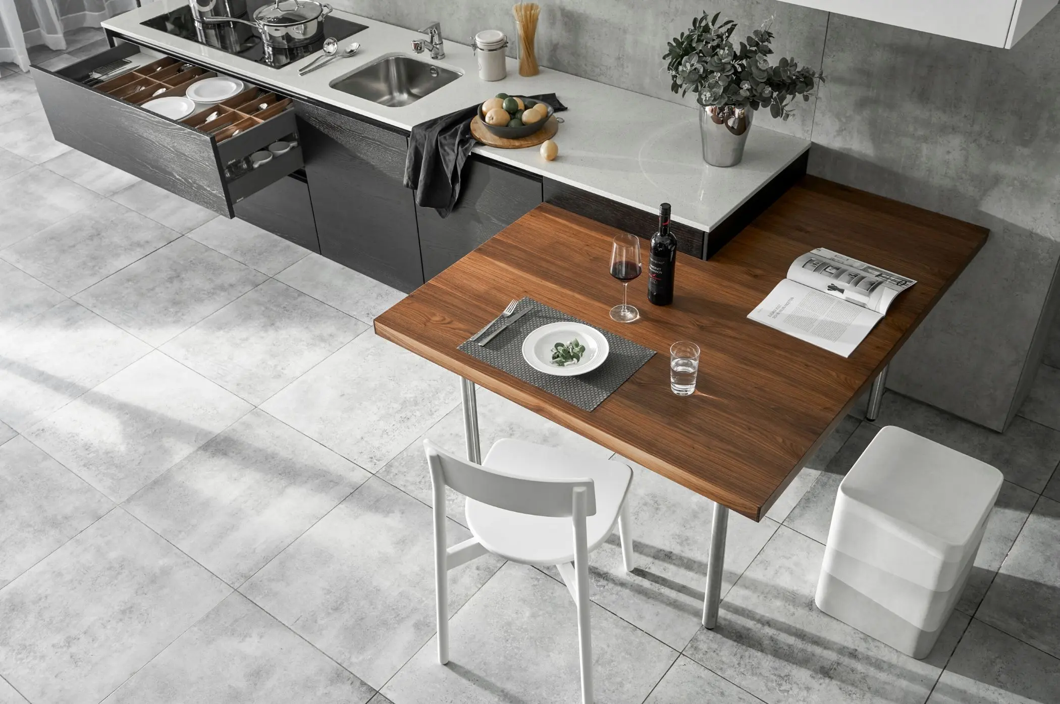 tủ bếp gỗ sồi Nga giá rẻ tphcm