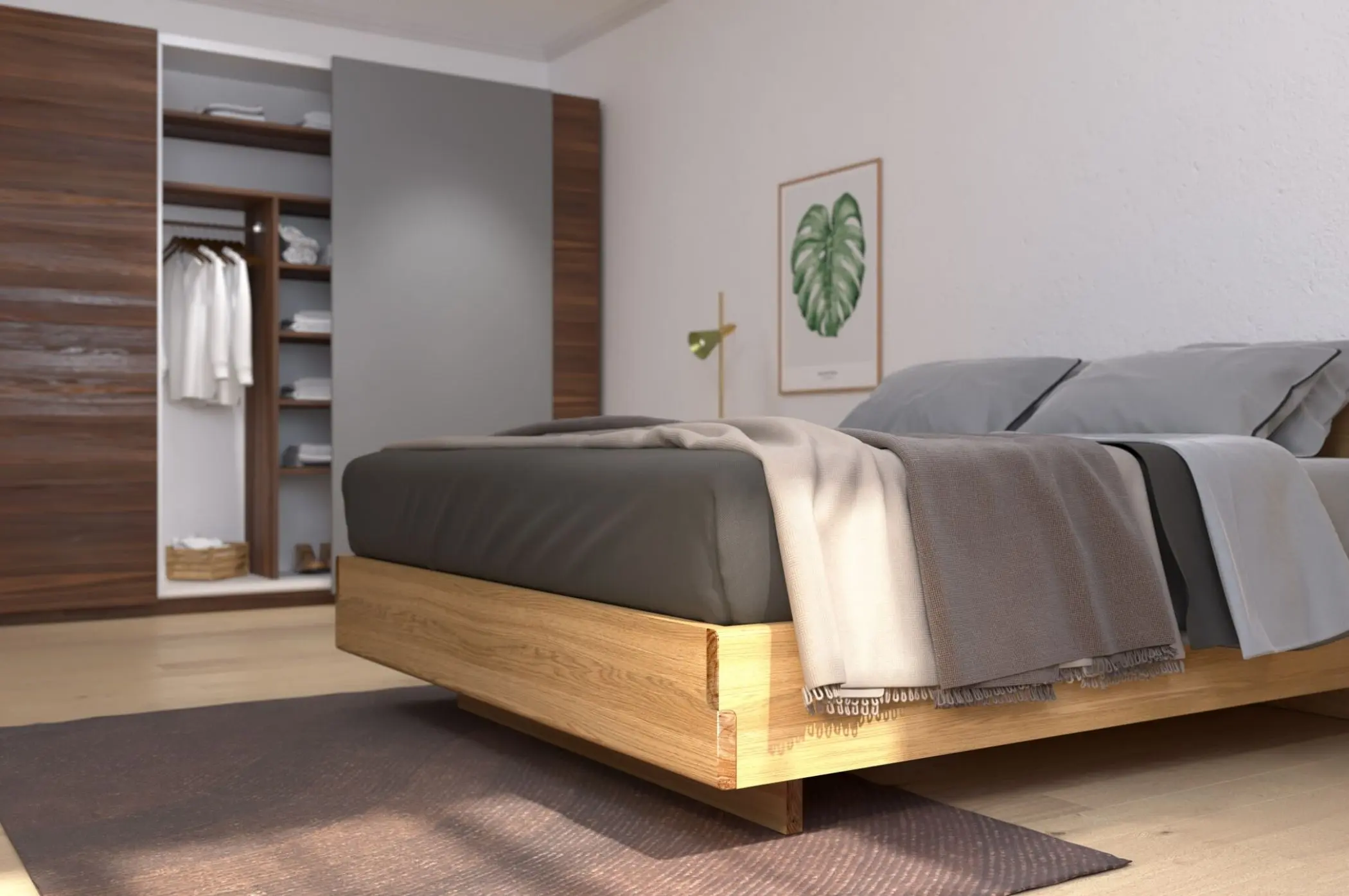 Tủ quần áo gỗ sồi 3 buồng "vui nhộn" với phong cách Funky