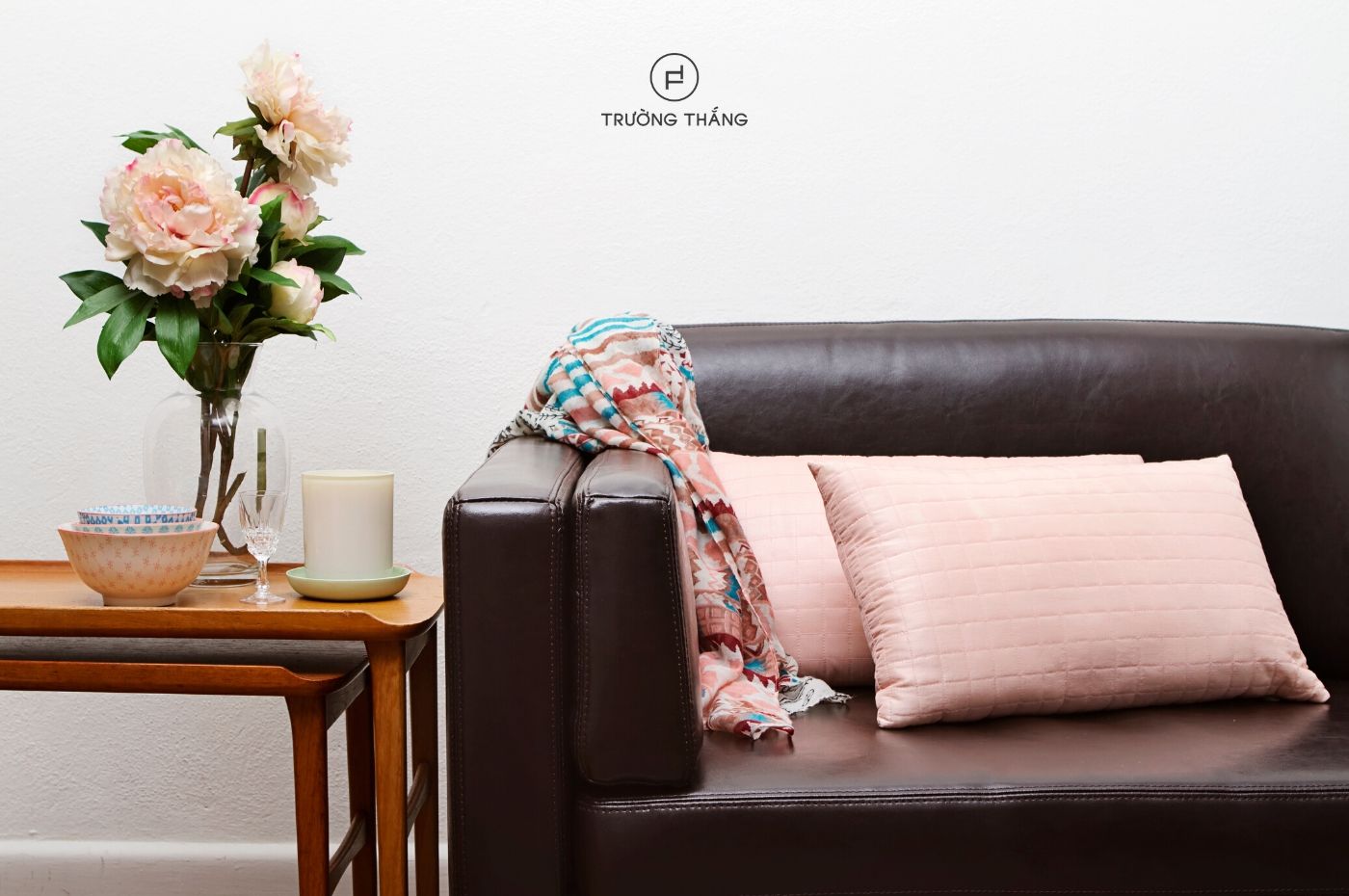 Nghệ thuật phối màu nội thất cho phòng khách nhà phố với gam pastel