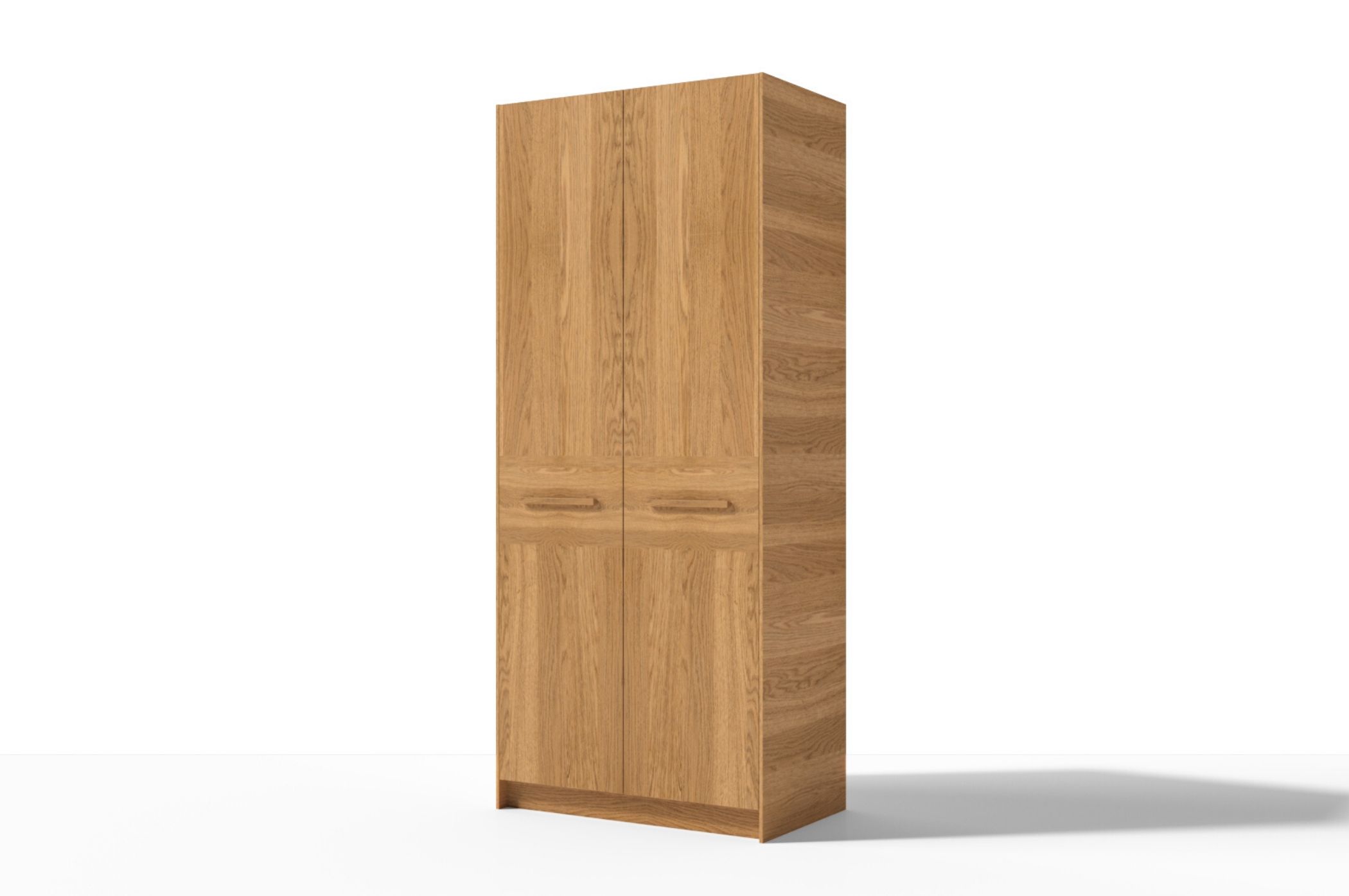 Phong cách Á Đông với tủ quần áo gỗ tự nhiên 2 cánh