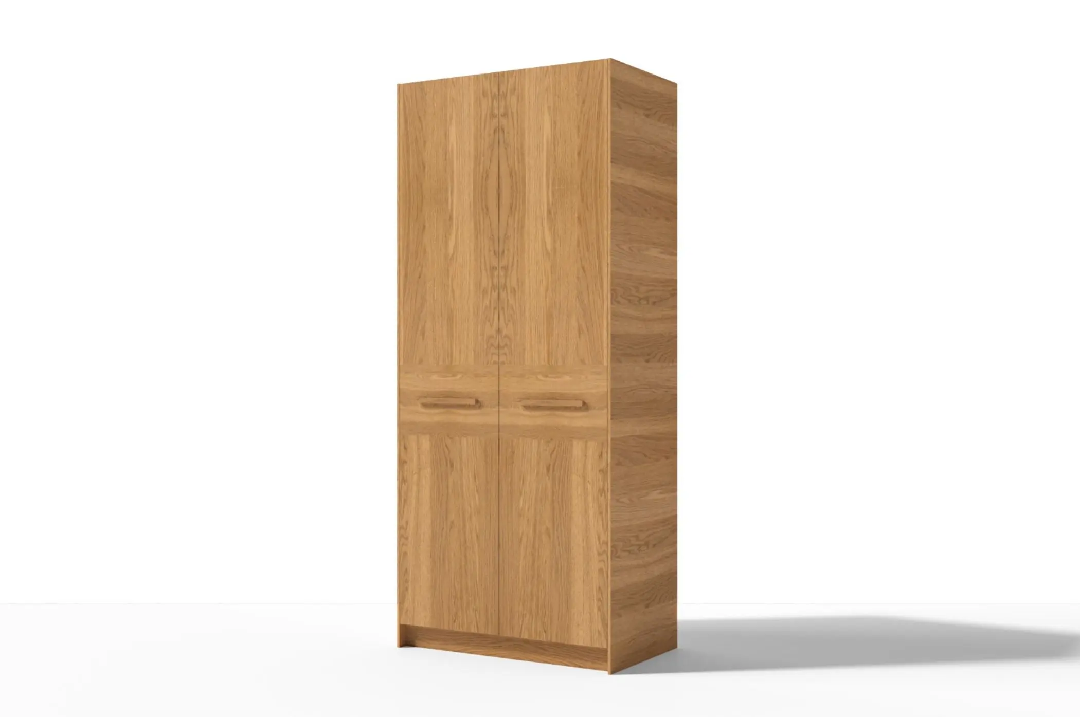 Phong cách Á Đông với tủ quần áo gỗ tự nhiên 2 cánh