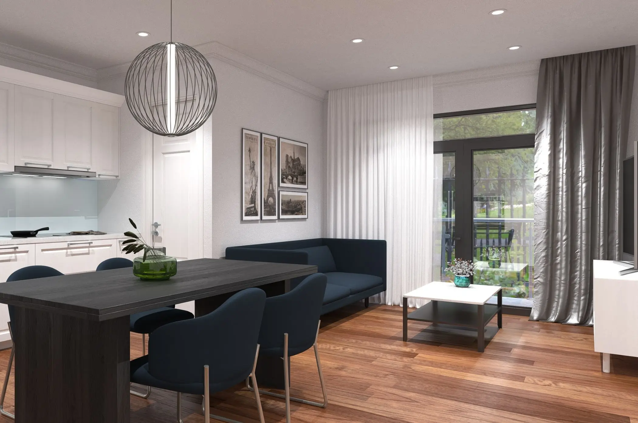 Ý tưởng nội thất chung cư 3 phòng ngủ cực kỳ ấn tượng